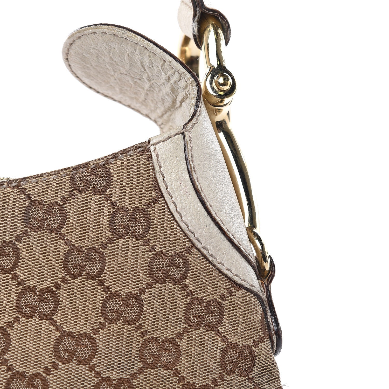 Gucci Monogram Creole Hobo Ivory 11 of 20