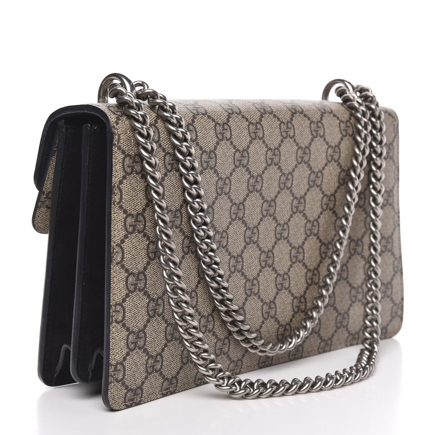 GG Supreme Monogram Small Dionysus Shoulder Bag Black