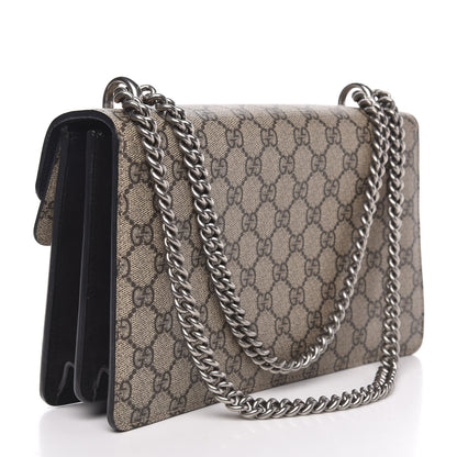 Gucci GG Supreme Monogram Small Dionysus Shoulder Bag Black 3 of 13