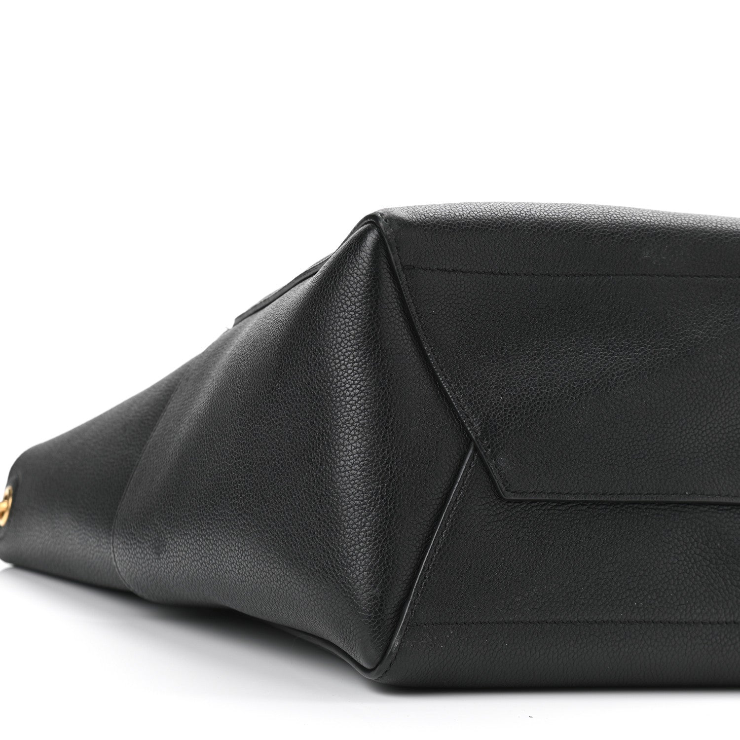 Celine Soft Grained Calfskin Sangle Bucket Bag Black 8 of 10