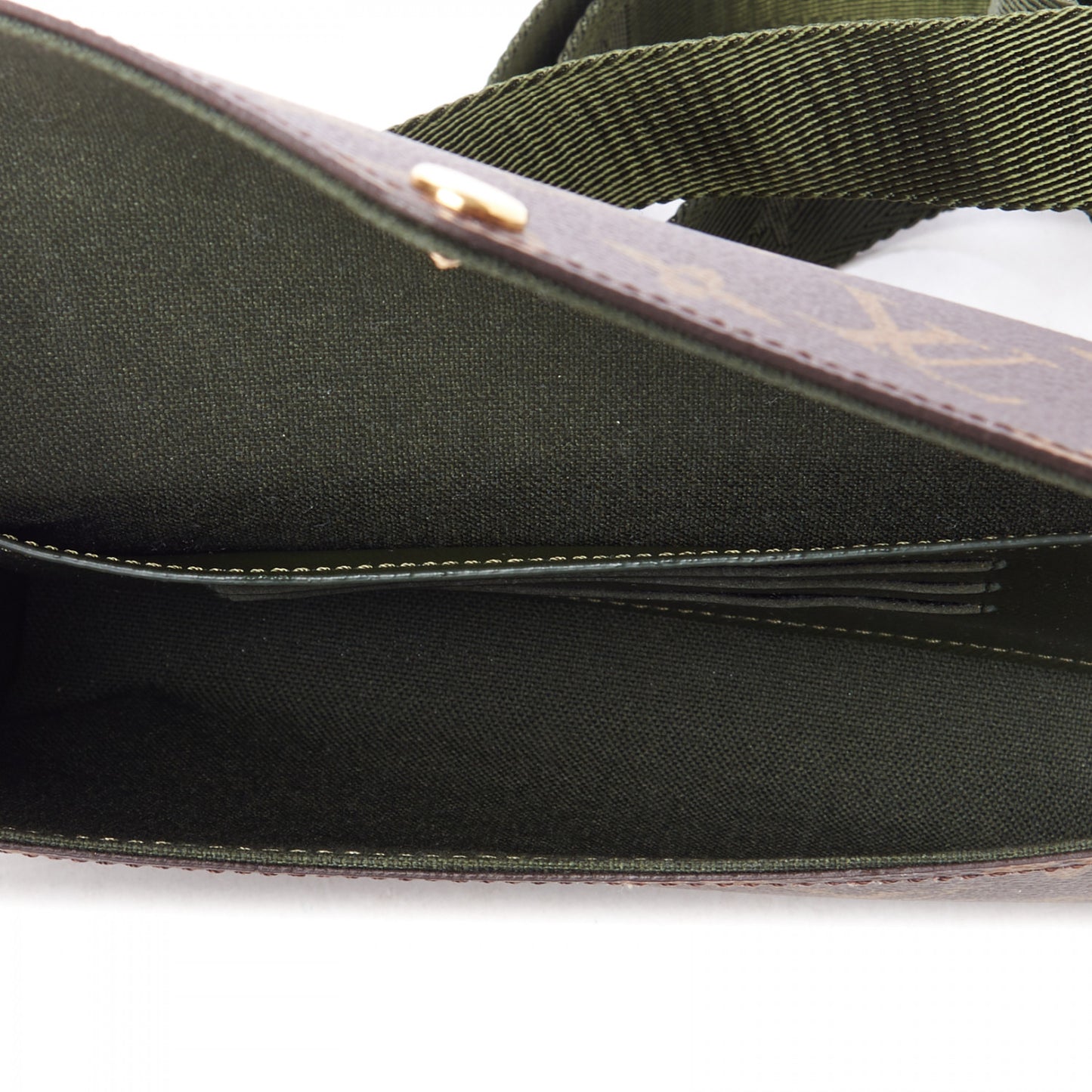Monogram Felicie Strap & Go Kaki