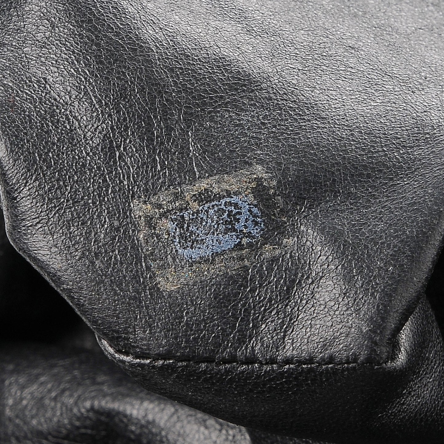 Glazed Calfskin East West Modern Chain Tote Black