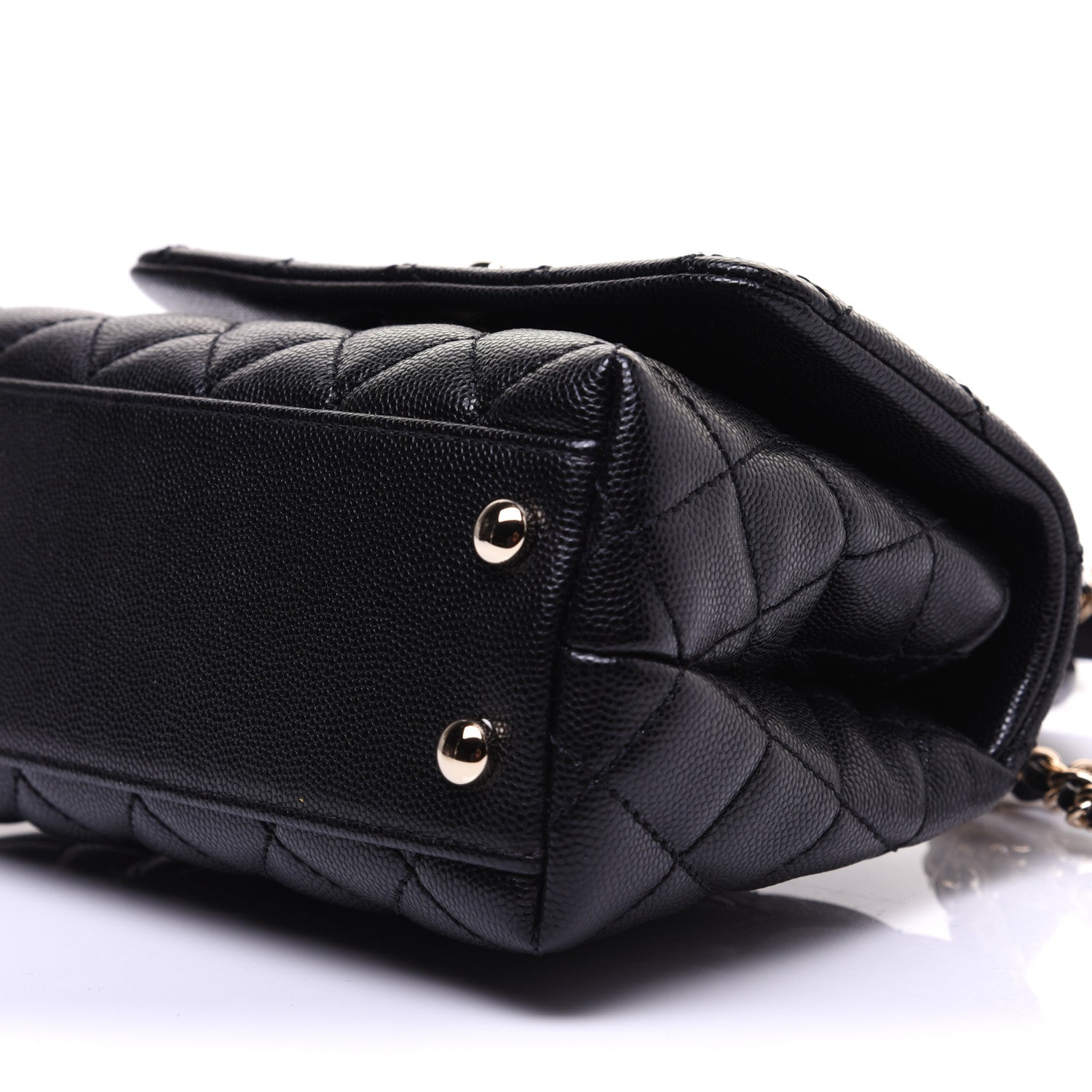 Chanel Caviar Quilted Extra Mini Coco Handle Flap Black 7 of 12