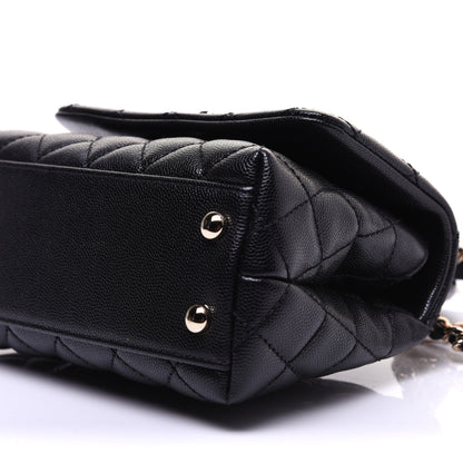 Chanel Caviar Quilted Extra Mini Coco Handle Flap Black 7 of 12