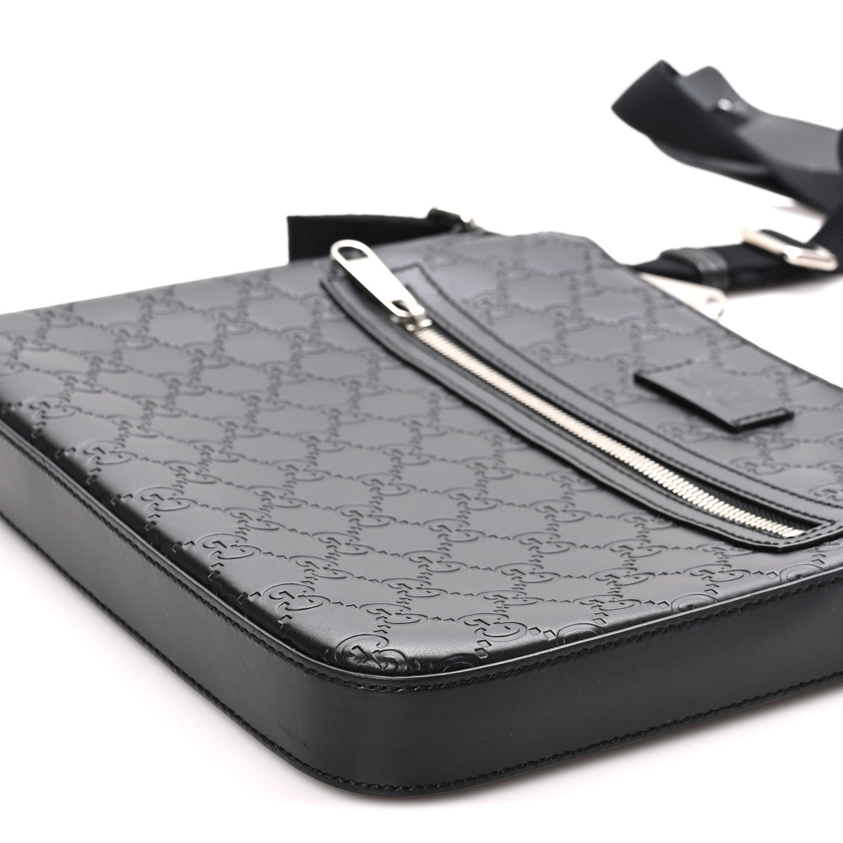 Guccissima Signature Small Messenger Bag Black