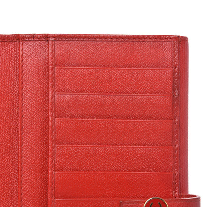 Chanel Grained Calfskin CC Button Long Wallet Red 9 of 15