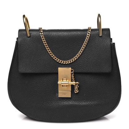 Chloe Grained Lambskin Drew Shoulder Bag Royal Navy 1 of 11