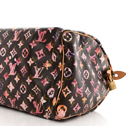 Louis Vuitton Watercolor Aquarelle Speedy 35 Brown 10 of 11