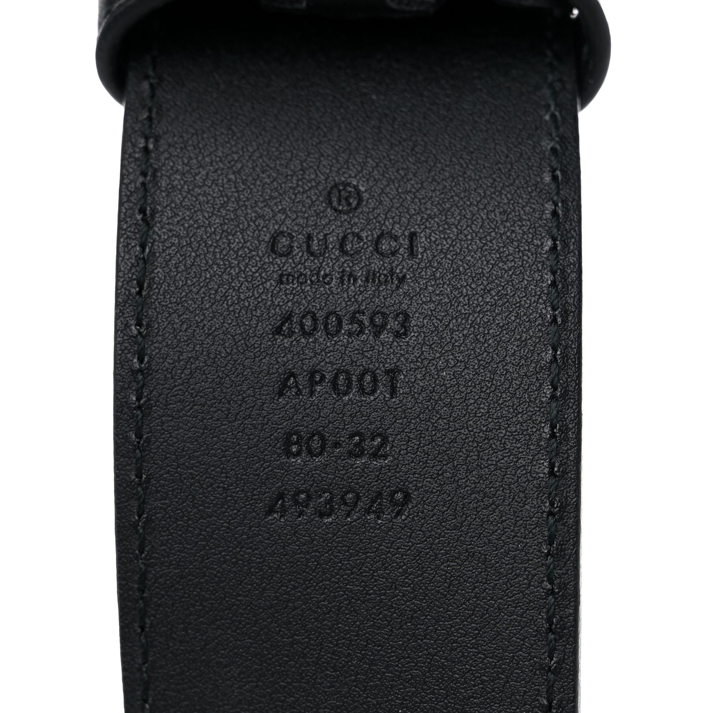 Calfskin Double G 40mm Belt 80 32 Black
