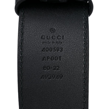 Gucci Calfskin Double G 40mm Belt 80 32 Black 3 of 5