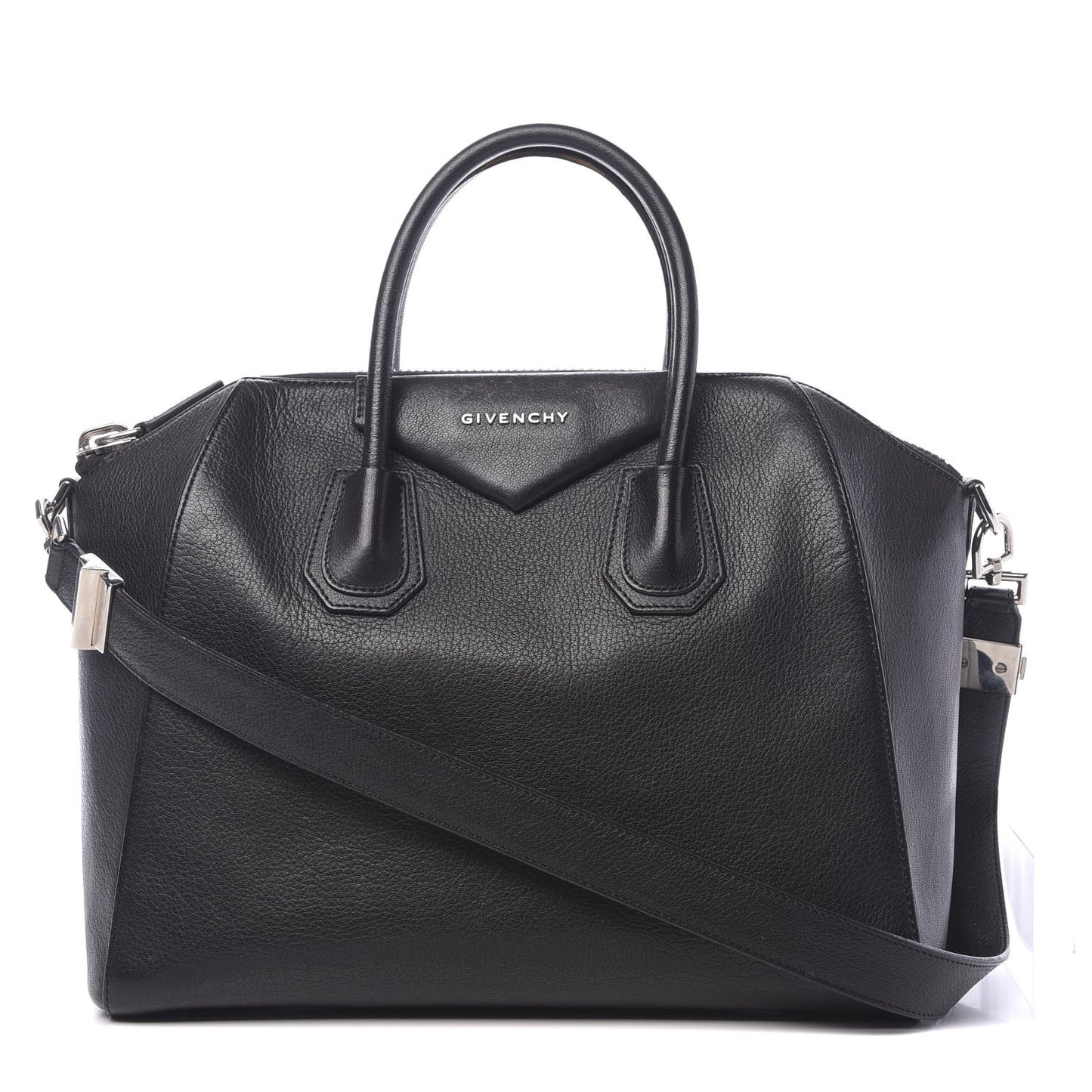 Sugar Goatskin Medium Antigona Black