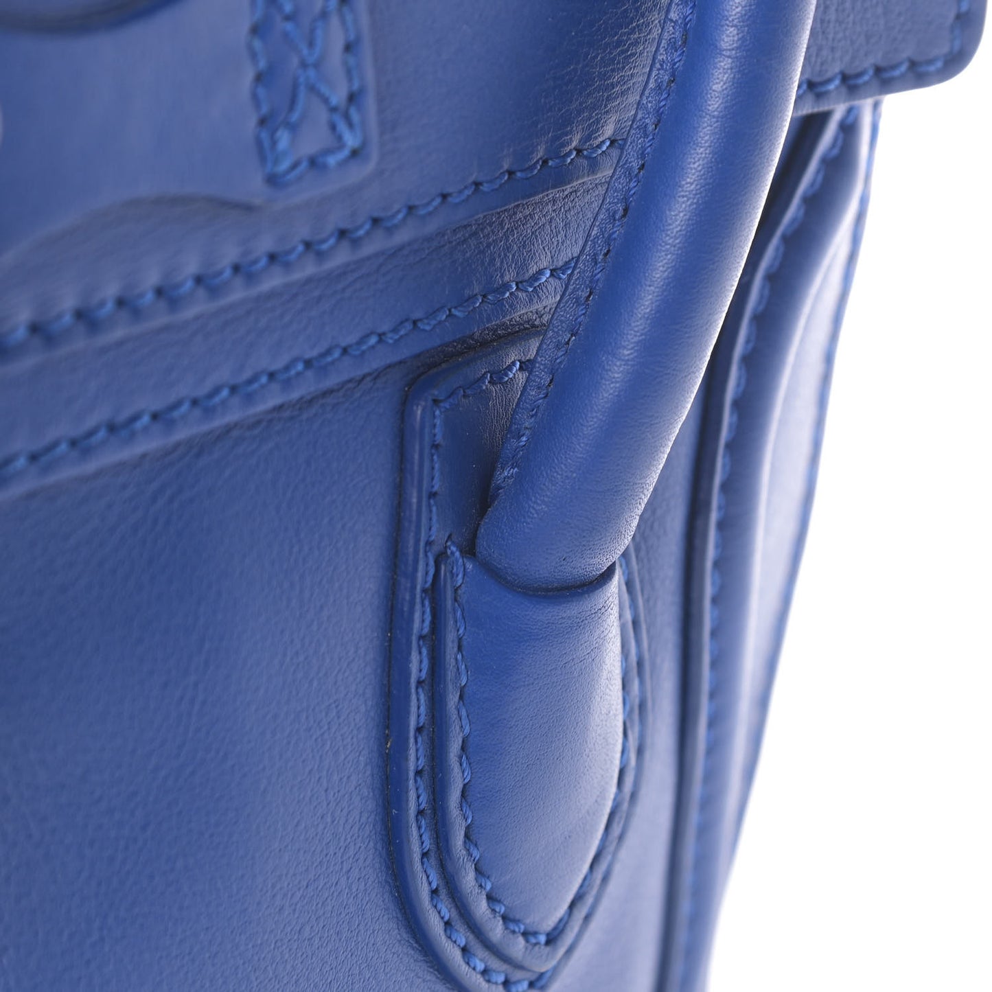 Smooth Calfskin Nano Luggage Royal Blue
