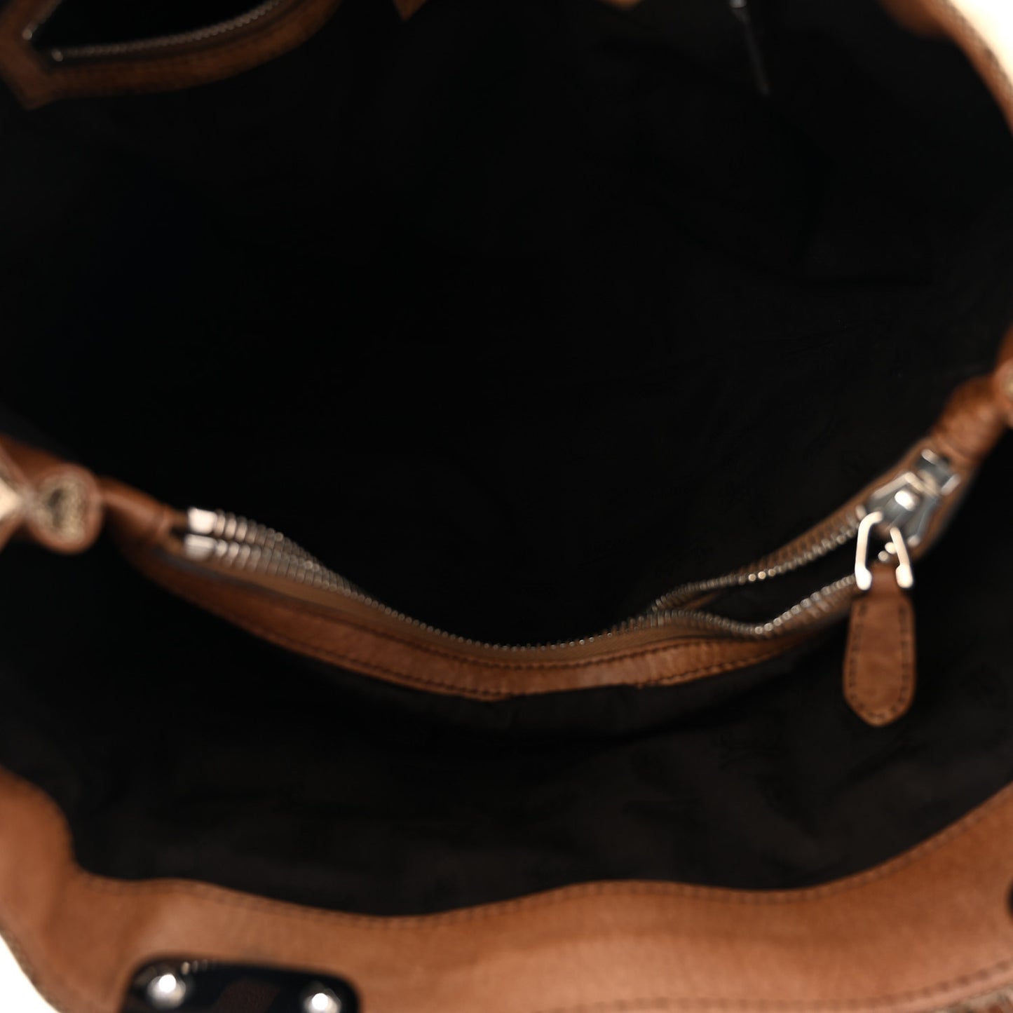 Monogram Medium Bamboo Bar Tote Brown
