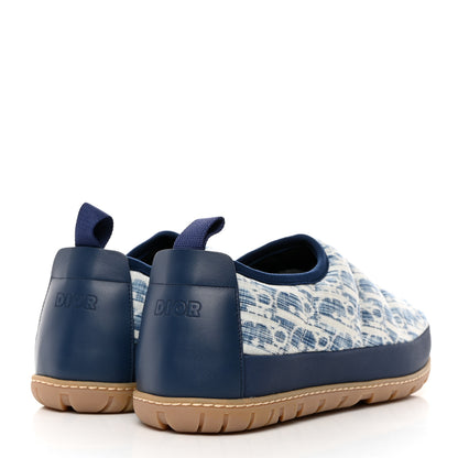 Christian Dior Nylon Oblique Mens Puffy Slippers 42 Blue White 4 of 10