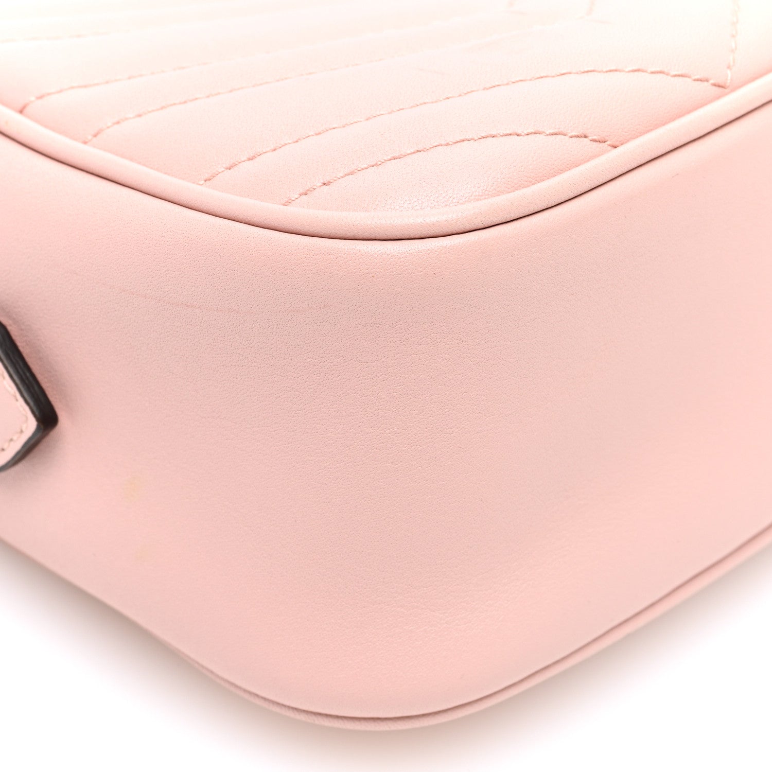 Gucci Calfskin Matelasse Small GG Marmont Chain Shoulder Bag Perfect Pink 9 of 10