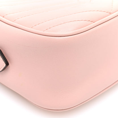 Gucci Calfskin Matelasse Small GG Marmont Chain Shoulder Bag Perfect Pink 9 of 10