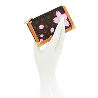 Louis Vuitton Monogram Cherry Blossom Key Pouch Brown 2 of 8