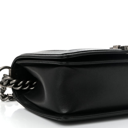 Chanel Lambskin Quilted Medium Boy Flap Black 9 of 10