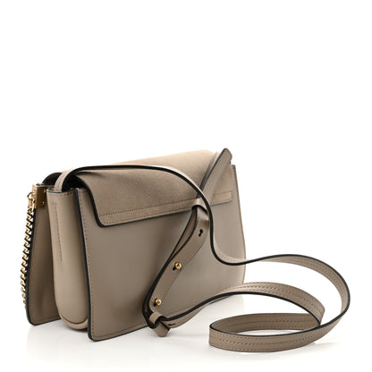 Chloe Suede Calfskin Small Faye Shoulder Bag Motty Grey 3 of 10