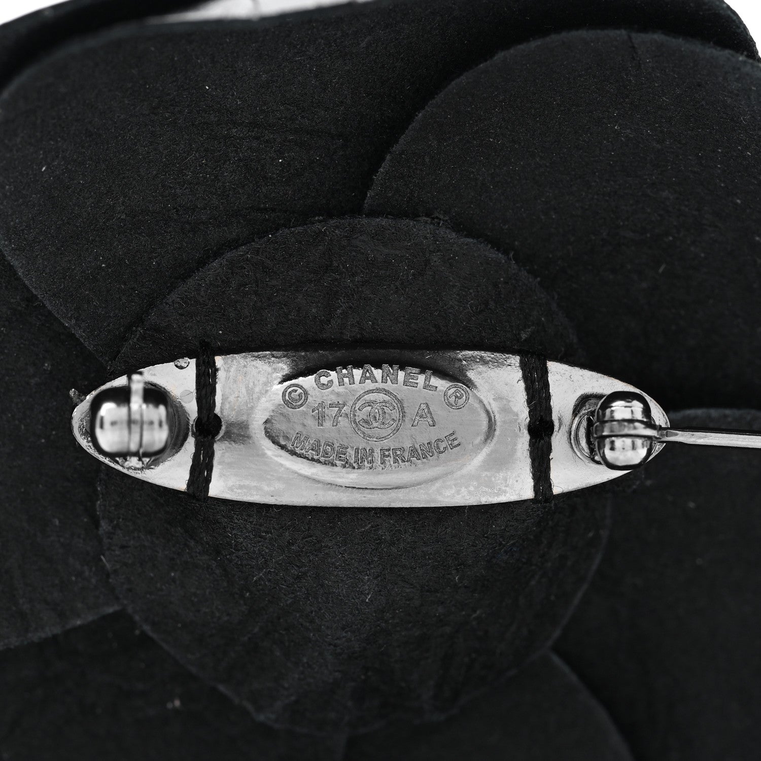 Chanel Lambskin Camellia Brooch Black 4 of 4