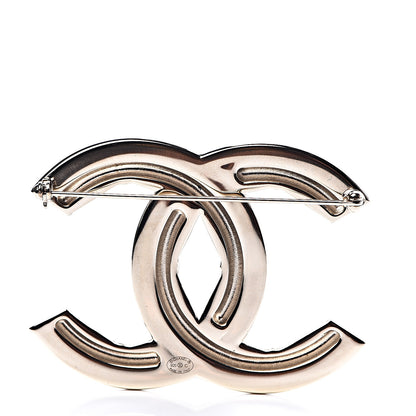 Chanel Baguette Crystal Quilted Vintage Allure CC Brooch Gold 2 of 4
