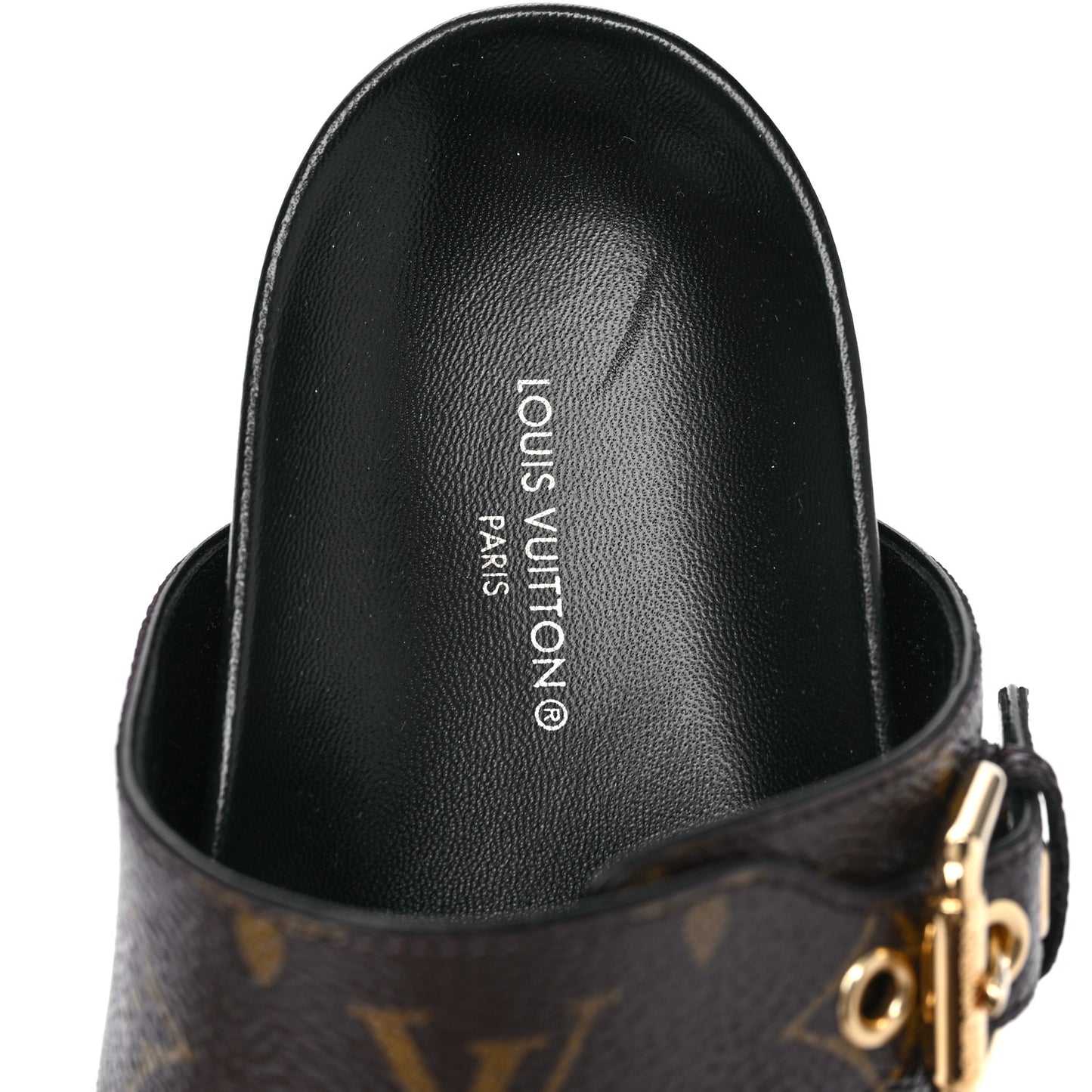 Monogram Bom Dia Mule Sandals 37 Black
