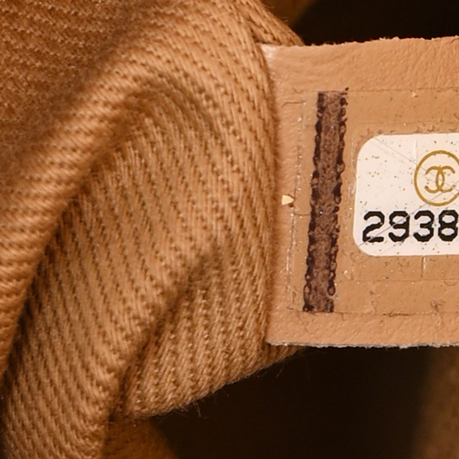 Chanel Caviar Chevron Quilted Medium Coco Handle Flap Beige 15 of 27