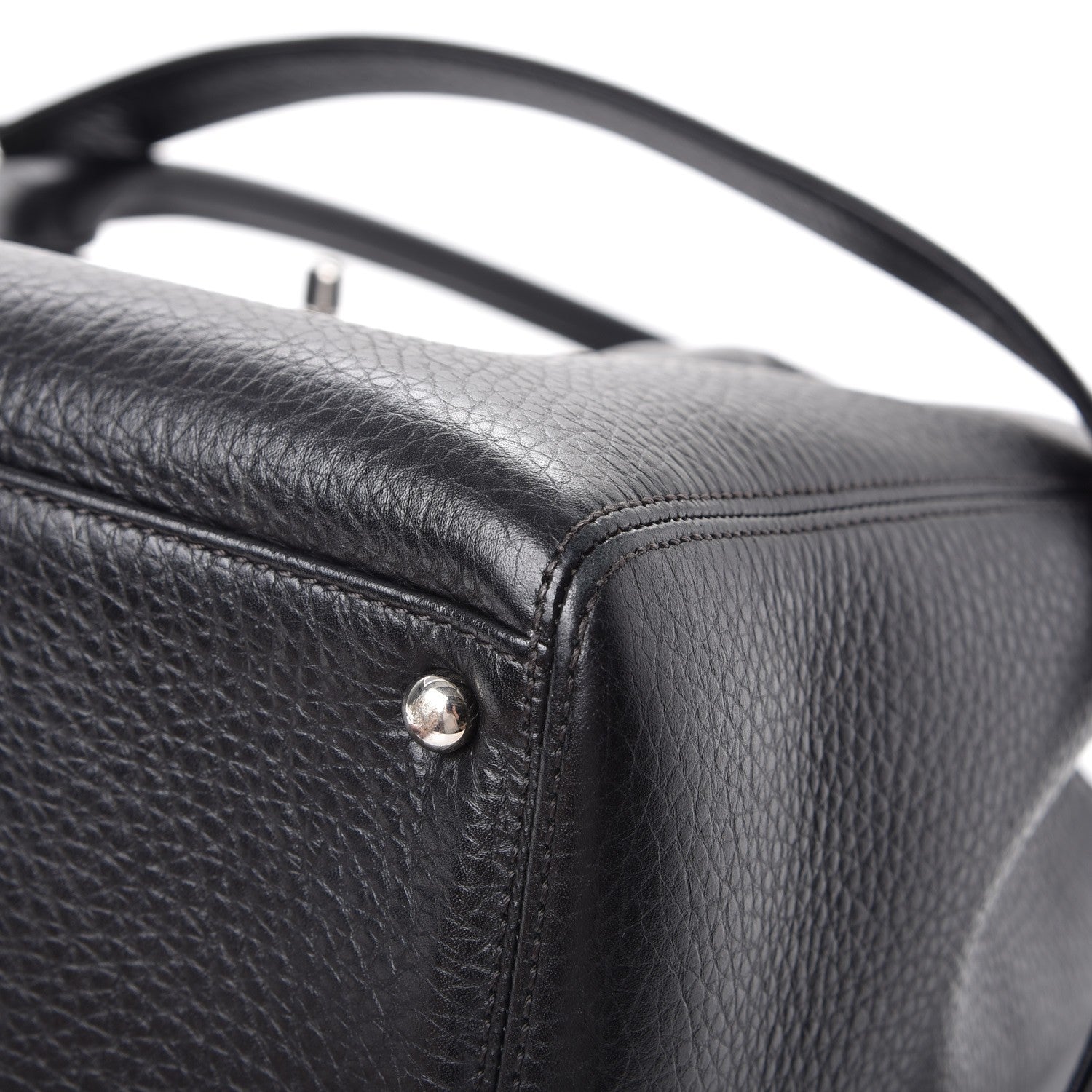 Chanel Calfskin Cerf Executive Shopper Tote Black 15 of 16