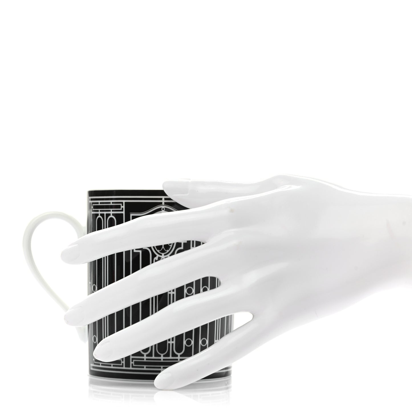 Porcelain H Deco Mug