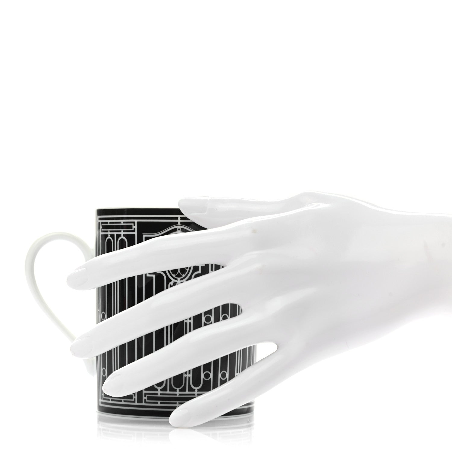 Hermes Porcelain H Deco Mug 2 of 6