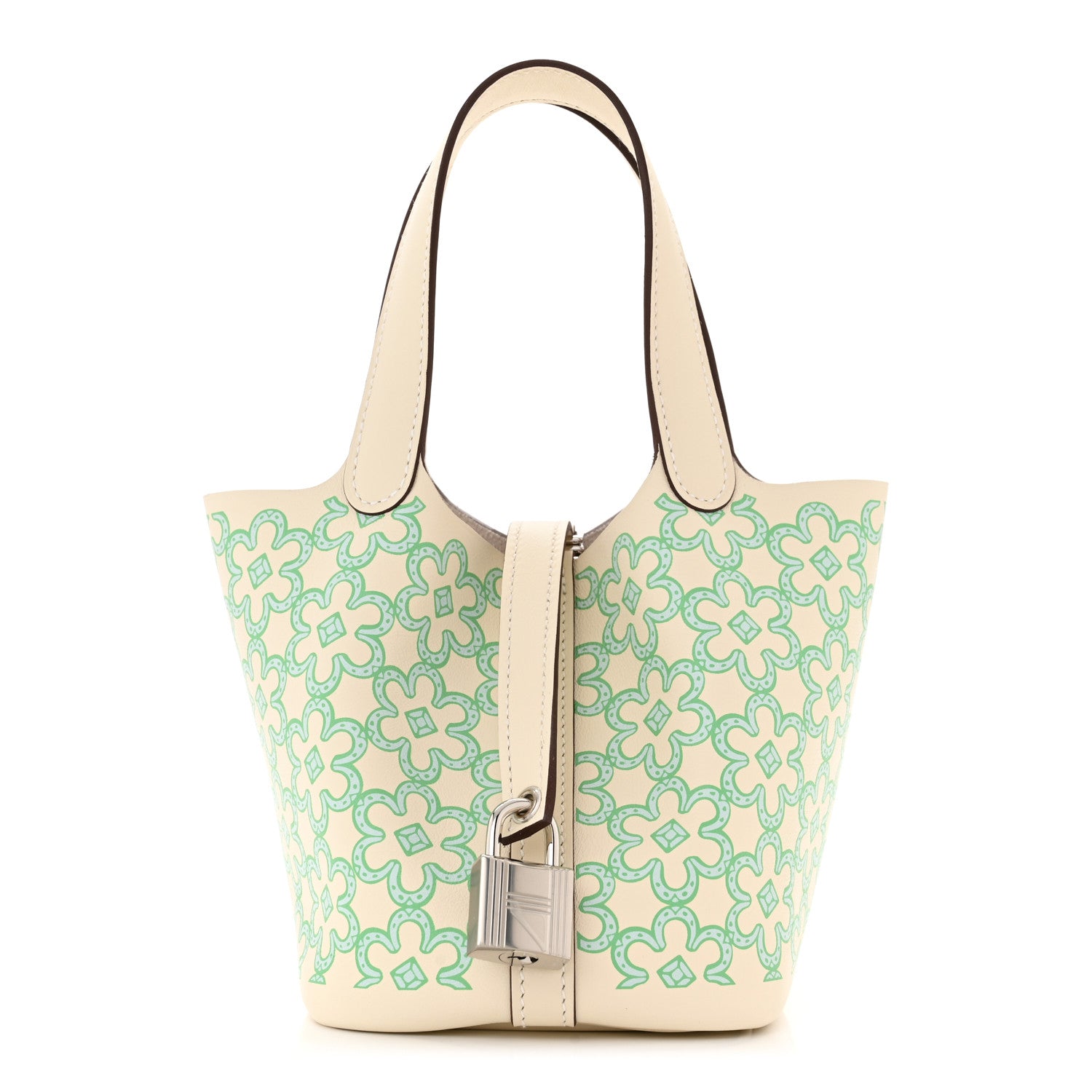 Hermes Swift Micro Lucky Daisy Picotin Lock Nata Vert 1 of 11
