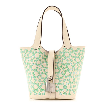Hermes Swift Micro Lucky Daisy Picotin Lock Nata Vert 1 of 11