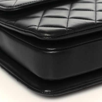 Chanel Lambskin Quilted Medium Trendy CC Flap Dual Handle Bag Black 7 of 9