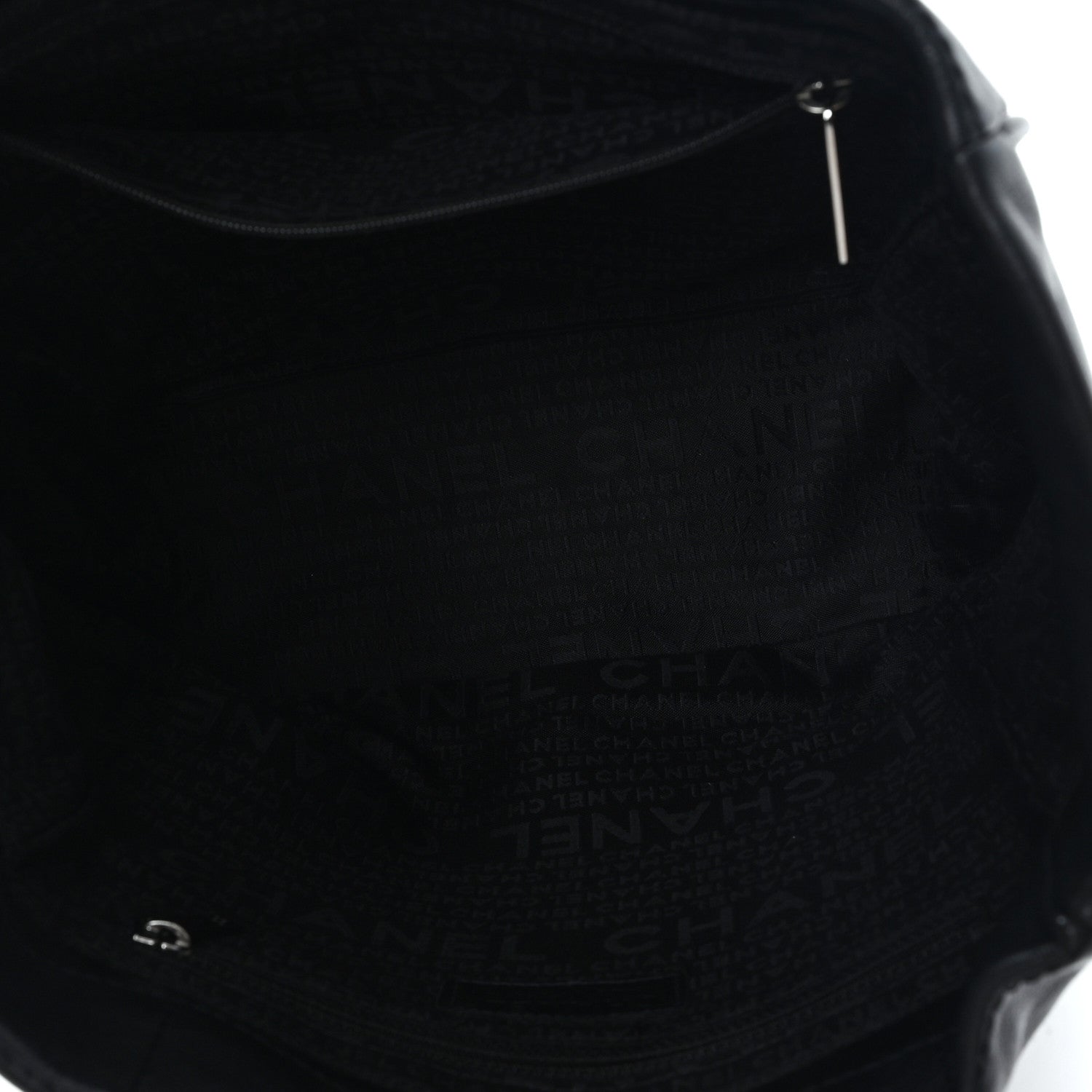 Chanel Lambskin Square Stitched Tote Black 5 of 10