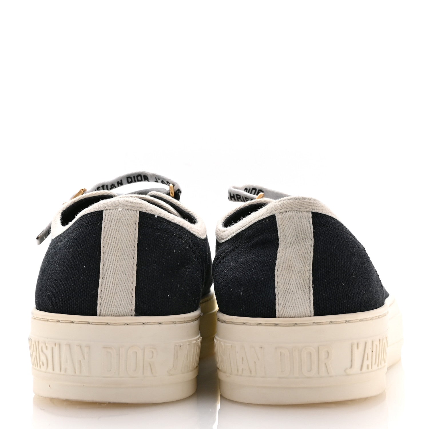 Christian Dior Canvas Walk'N'Dior Low Top Sneakers 36 Black 6 of 13