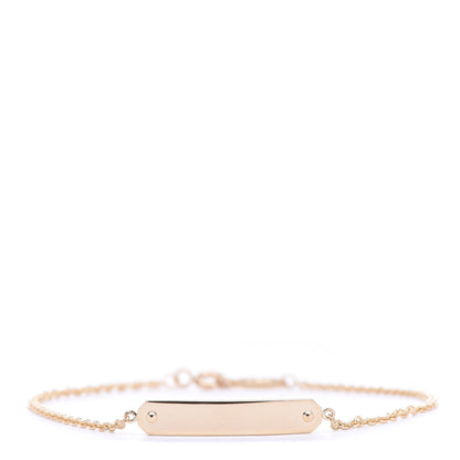 Tiffany 18K Yellow Gold Small Tag Chain Bracelet 1 of 5