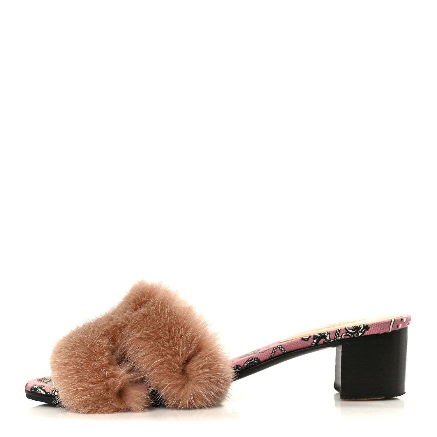 Hermes Mink Fur Oasis Sandals 35 Granit Pink 1 of 9