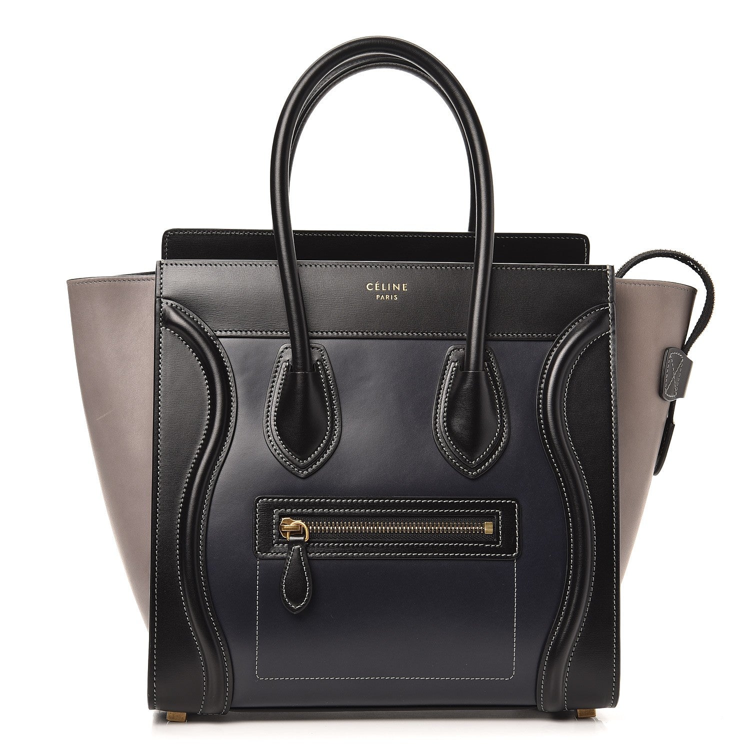 Celine Smooth Calfskin Micro Tri-Color Luggage Dark Blue 1 of 8