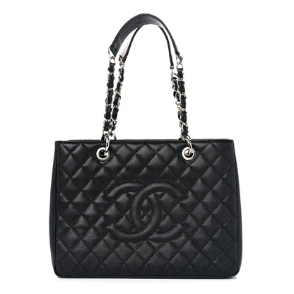 Chanel Caviar Quilted Grand Shopping Tote GST Black 1 of 10