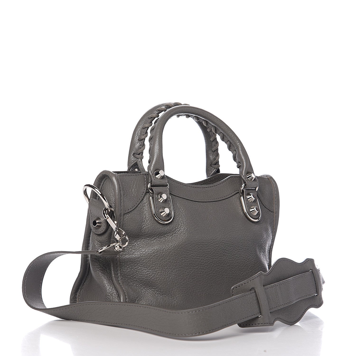 Balenciaga Chevre Silver Metallic Edge Hardware Mini City Gris Acier 2 of 9