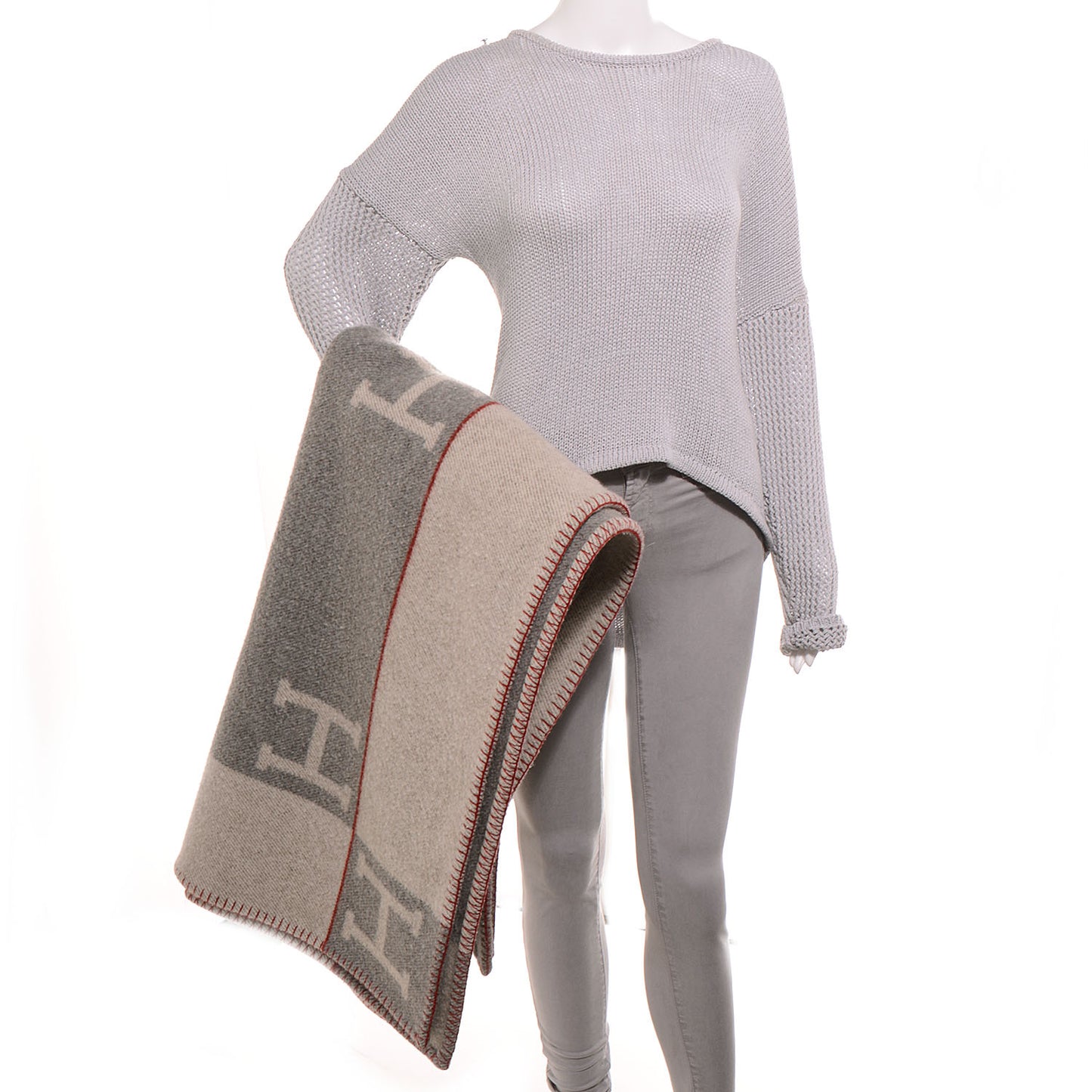 Wool Cashmere Signature Avalon Blanket Grey