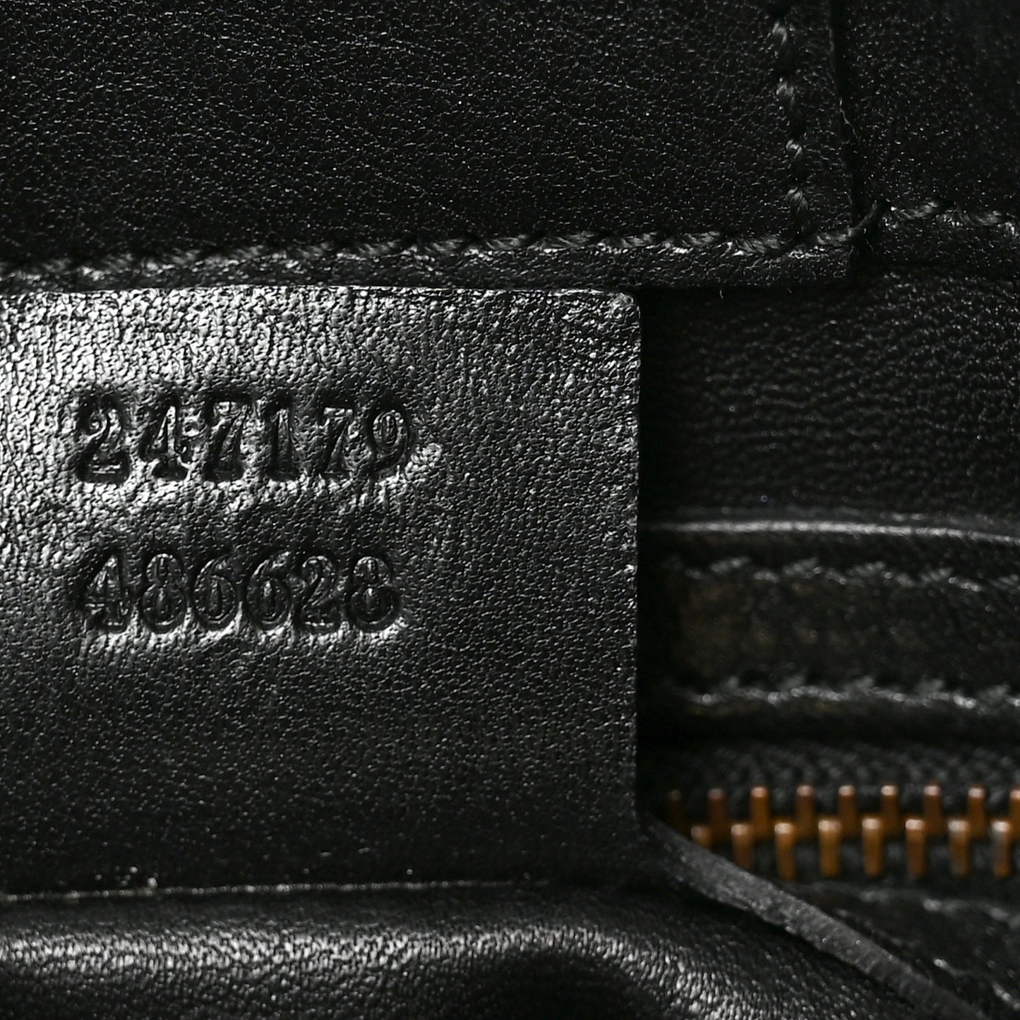 Snakeskin Large GG Running Tote Black