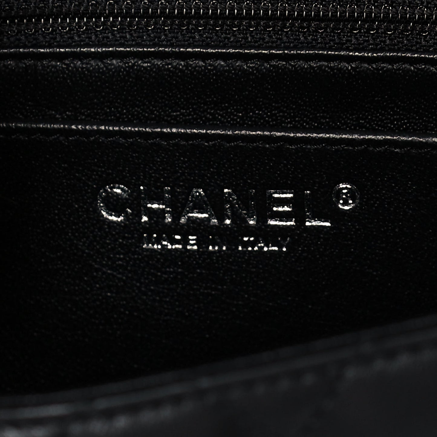 Lambskin Quilted Mini Square Flap Black