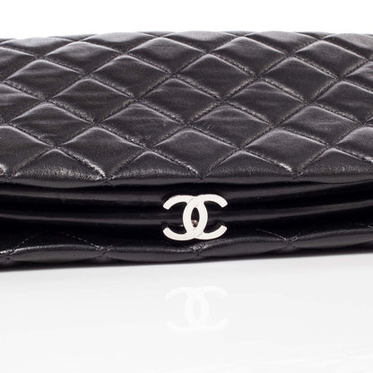 Chanel Lambskin Quilted Clutch Black 5 of 9