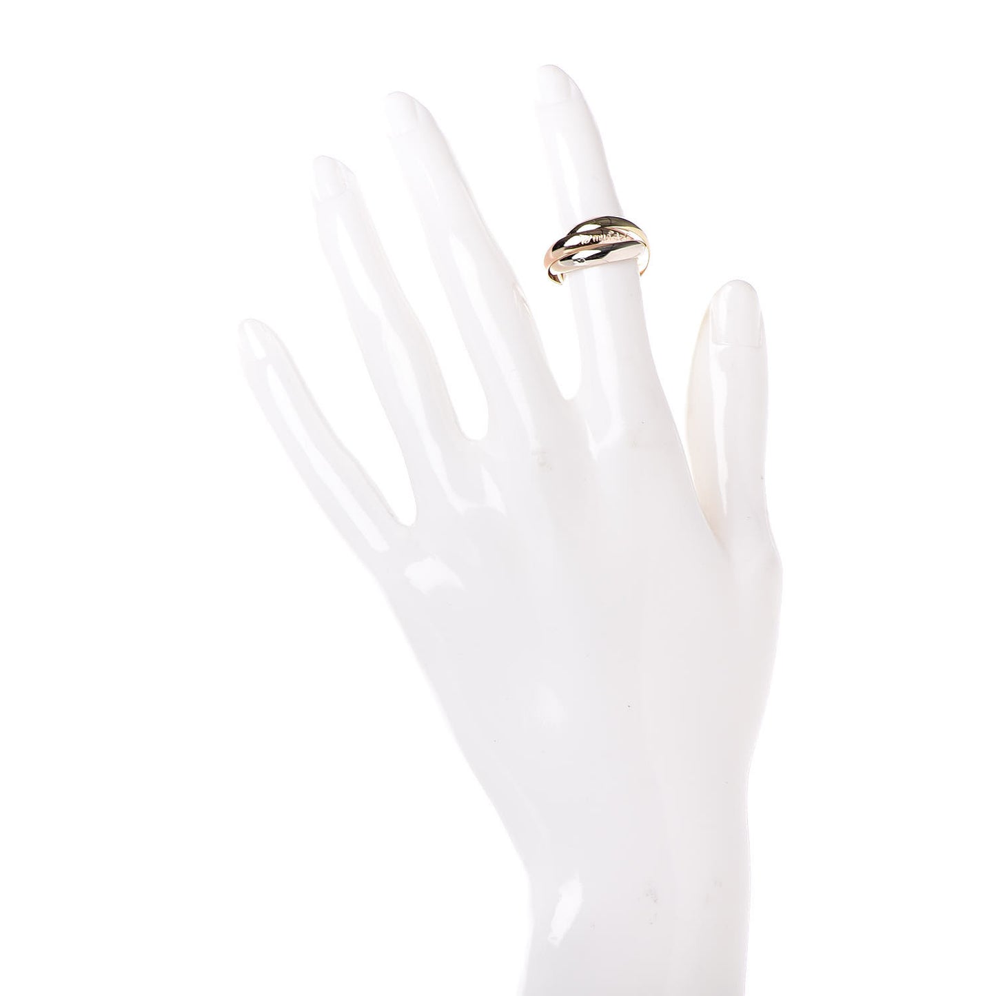 18K Pink Yellow White Gold Classic Les Must De Trinity Ring 50 5.25
