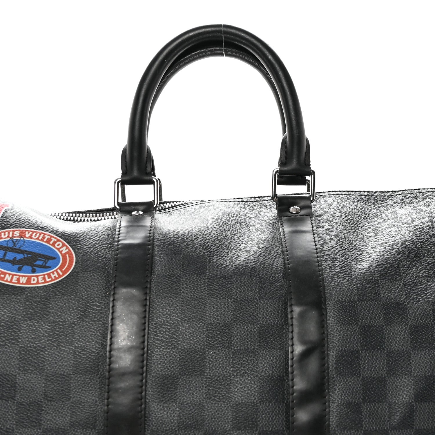 Louis Vuitton Damier Graphite LV League Keepall Bandouliere 45 7 of 17