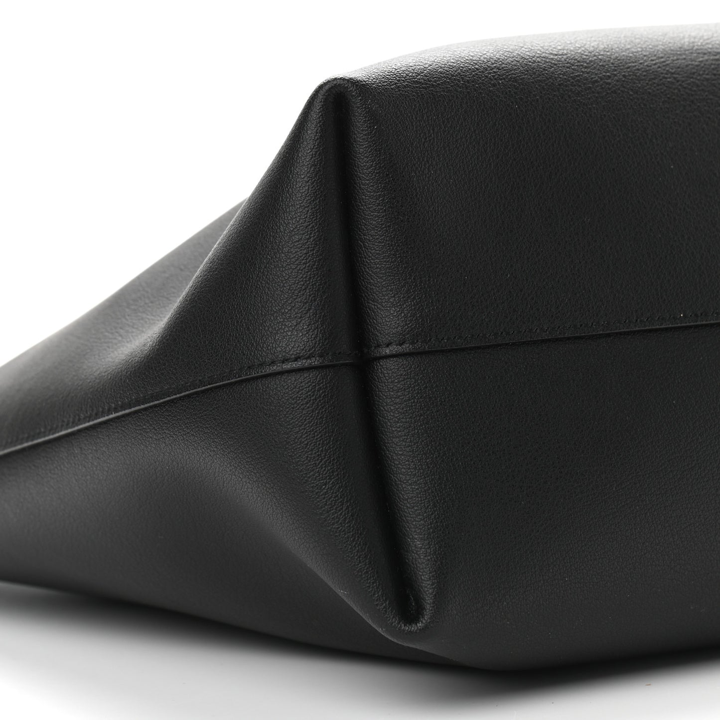 Calfskin Large Shopping Tote Black