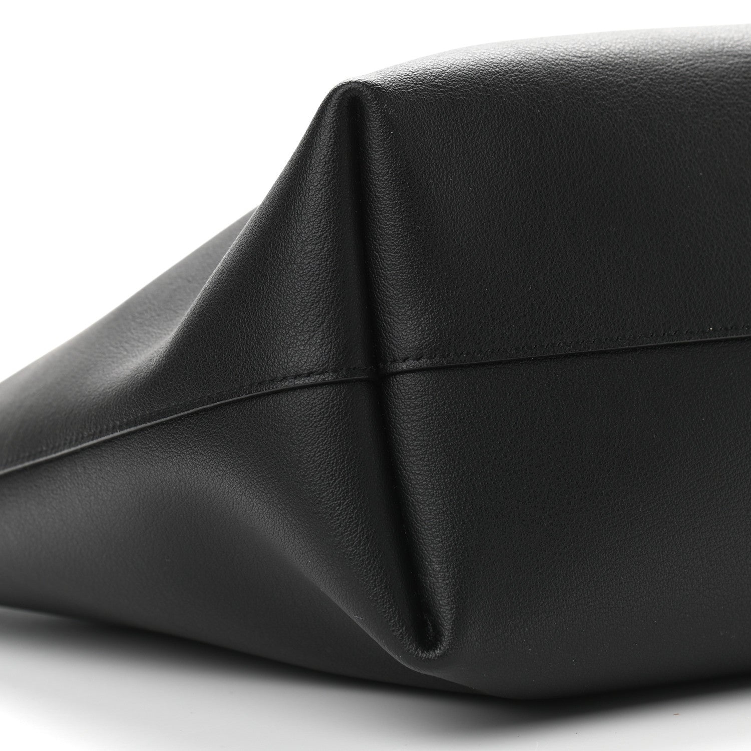 Saint Laurent Calfskin Large Shopping Tote Black 10 of 11