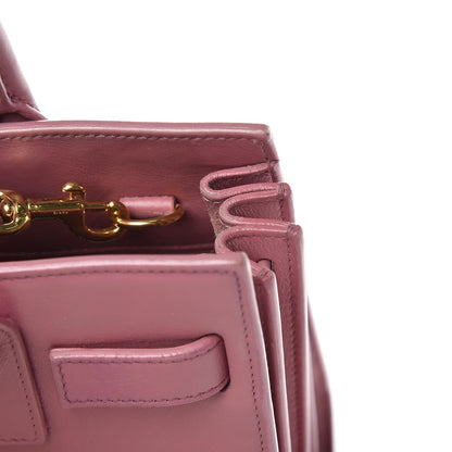 Saint Laurent Calfskin Nano Sac De Jour Rose Dark 12 of 13