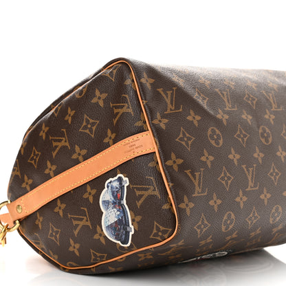 Louis Vuitton Monogram World Tour Speedy Bandouliere 30 9 of 13